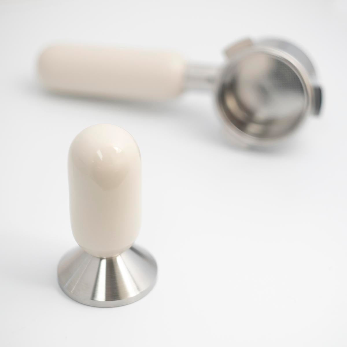 Ceramic Espresso Tamp - 54mm - White