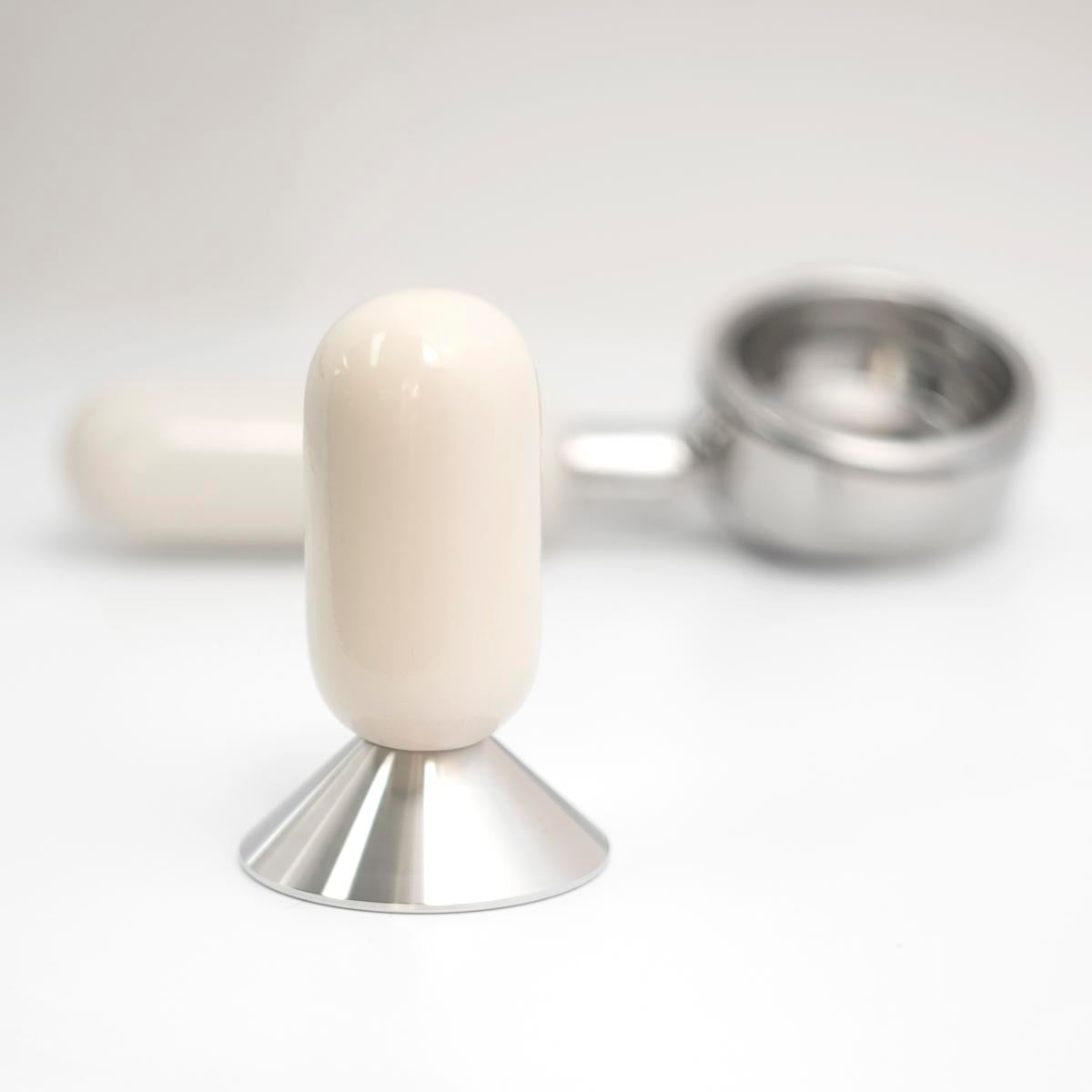 Ceramic Espresso Tamp - 58.5mm - White